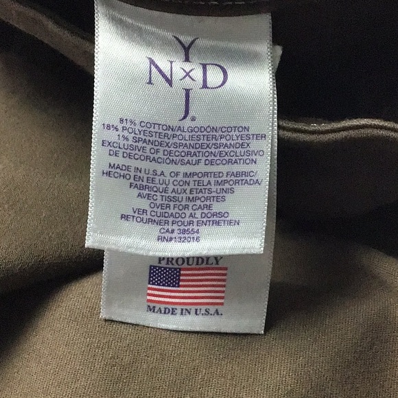 NYJD women’s lift tuck legging pants brown size 0 waist 14” length 38” - Picture 2 of 3